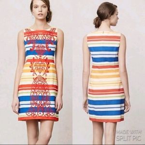 Anthropologie Tabitha Banded Totem Shift Dress